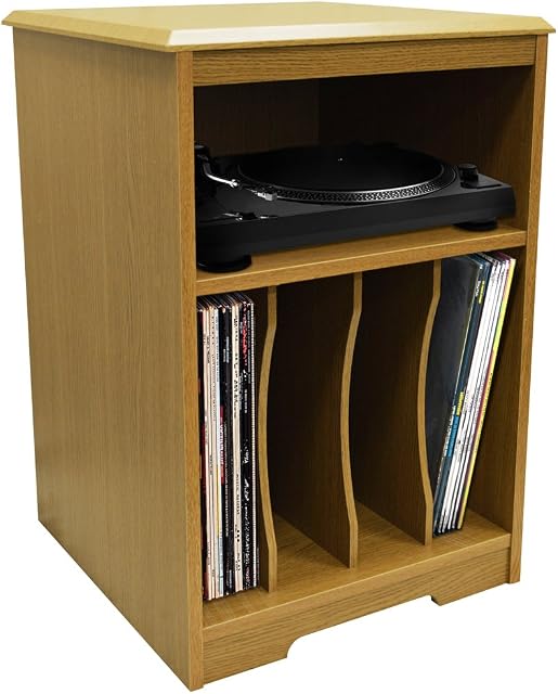WATSONS AUDIO - Turntable/LP Record/Vinyl Storage Side End/Bedside Table - Oak