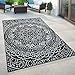 Produktbild Paco Home In- & Outdoor Teppich Balkon Terrasse Vintage Orientalisches Muster Ornamente, Grösse:160x220 cm, Farbe:Schwarz