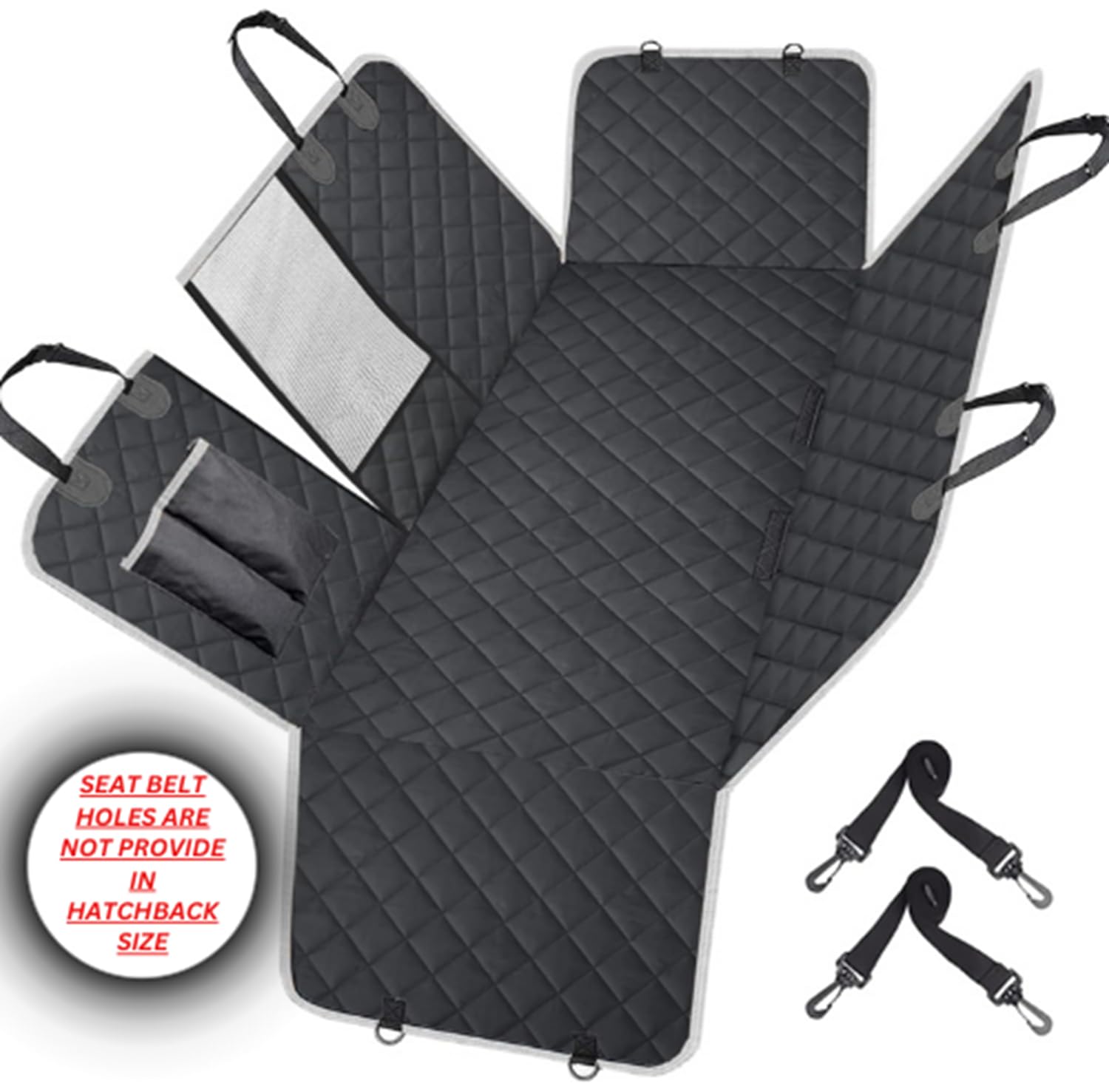 PetLux Dog Car Seat Cover Protector, 100% Waterproof, Nonslip Bench Seat Covers for Back Seat Universal Size for Cars, Pickup Trucks, SUVs (S All Black) (B0CTN3V9F3) Amazon Price History, Amazon Price Tracker