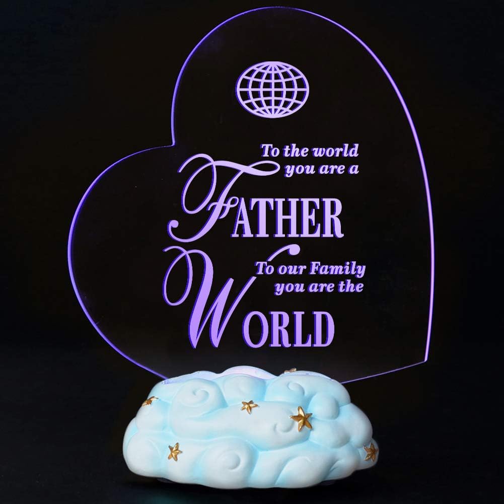 Giftgarden LED Light Heart Shaped Best New Birthday Gifts for Dad