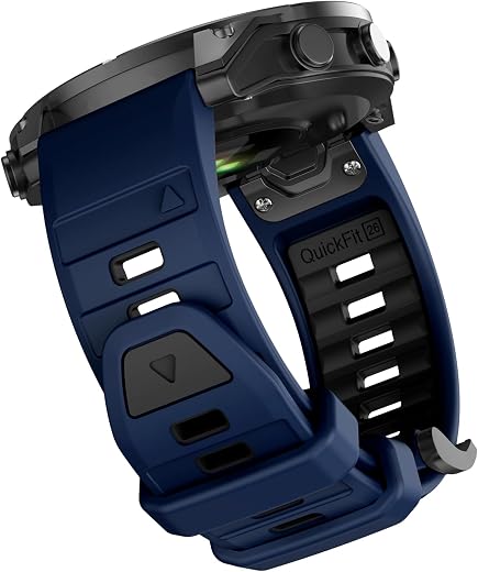 OVERSTEP Compatible with Fenix 8 51mm Watch Bands, 26mm Soft Siliocne Strap for Garmin Fenix 5X/Fenix 5X Plus/Fenix 6X/Fen...