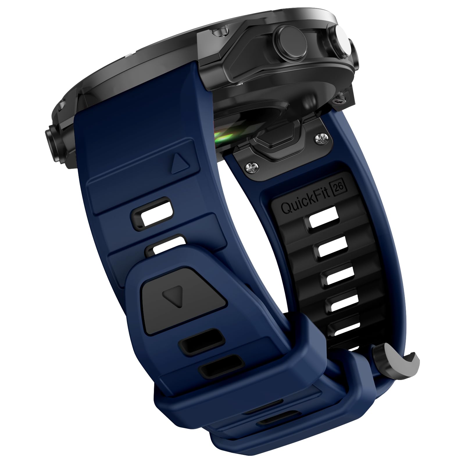 OVERSTEP Compatible with Fenix 8 51mm Watch Bands, 26mm Soft Siliocne Strap for Garmin Fenix 5X/Fenix 5X Plus/Fenix 6X/Fenix 6X Pro/Fenix 7X/Fenix 7X Pro Smartwatch