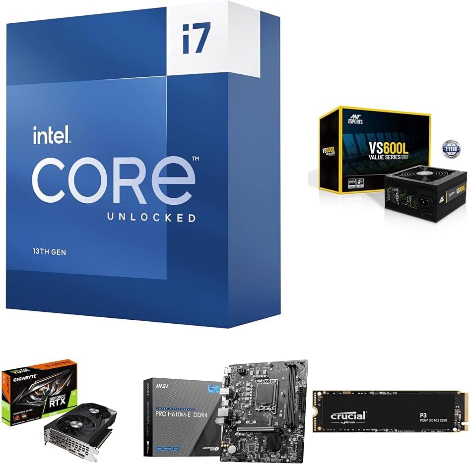 Intel Core i7-13700K Desktop Processor 16 cores (8 P-cores + 8 E-cores) 30M Cache, up to 5.4 GHz Soc