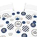 Big Dot of Happiness Royal Prince Charming - Baby Shower or Birthday Party Giant Circle Confetti - Party Decorations - Large Confetti 27 Count