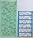 Price comparison product image Crystals 600 EXTRA LARGE BINGO FLYERS BINGO TICKETS FOR VISUALLY IMPAIRED GREEN