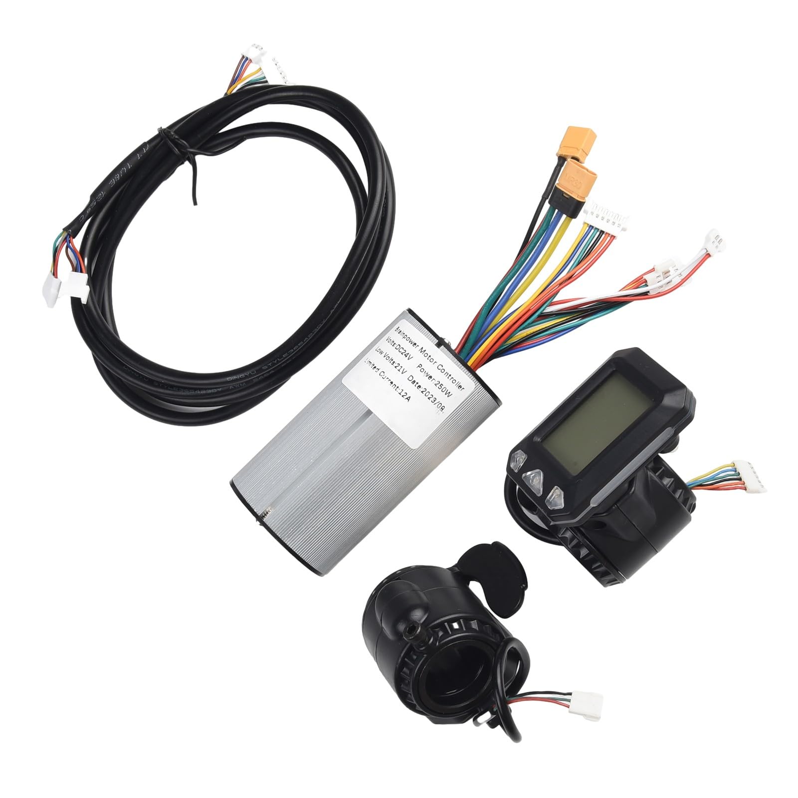 Aluminiowy kontroler hulajnogi monitor LCD zestaw hamulców 24 V 36 V | Ulepsz swoją składaną jazdę elektryczną dzięki temu zestawowi sterującemu z wyraźnym wyświetlaczem i responsywnym hamowaniem.