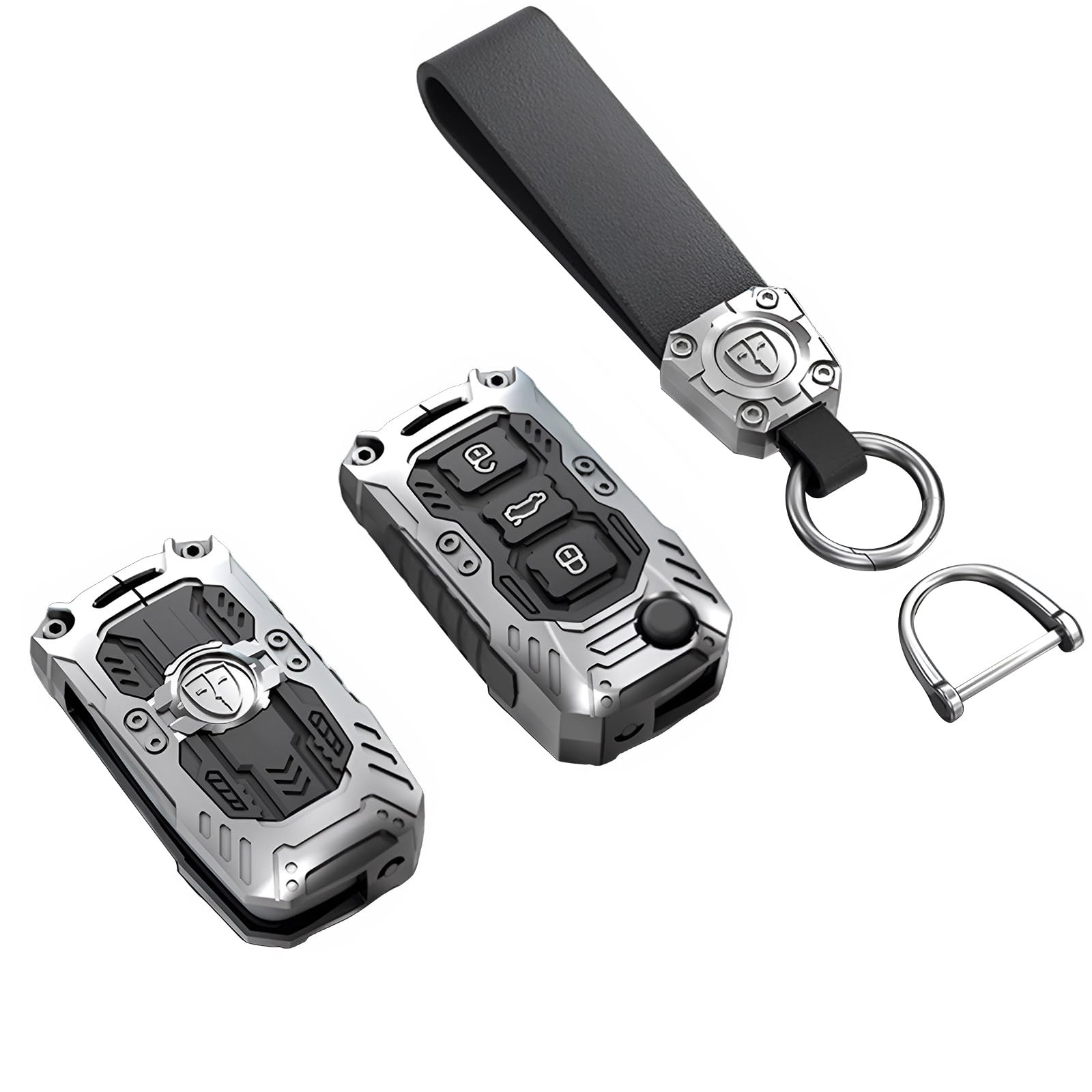 Heavy Metal Key Fob Cover Case Protector for Volkswagen, Keychain, Accessories for VW Golf GTI Jetta Passat Passat MK8 Tiguan Beetle Polo MK6