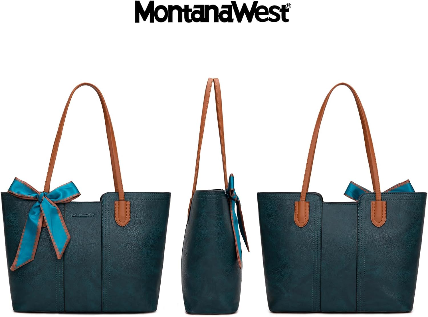 Montana West Tote Bags for Women Medium Top Handle Satchel Purses - Image 4
