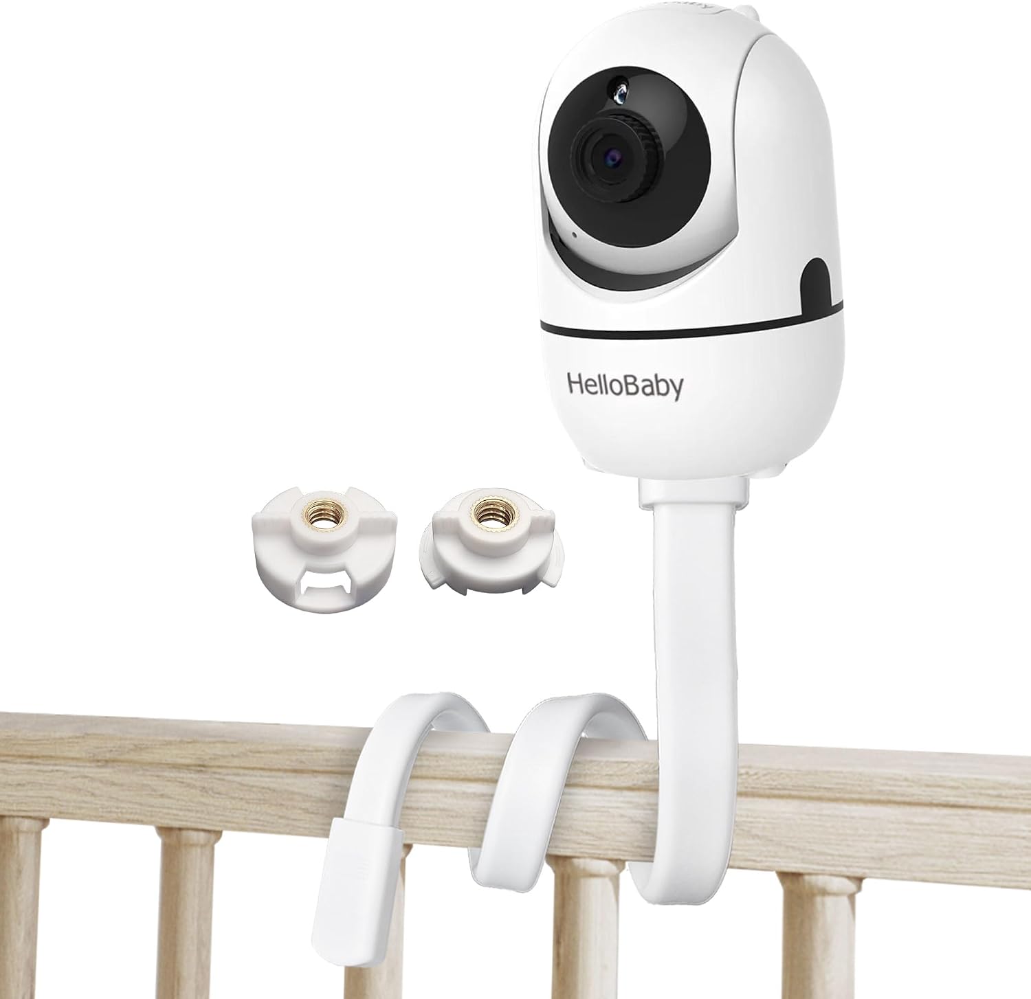 for Hellobaby Monitor Mount fits HB6550/ HB65/ HB6339/ HB40/ HB6081/ HB66/ HB6351 and ANMEATE SM935E, 20 Inch Twist Mount Without Tools or Wall Damage