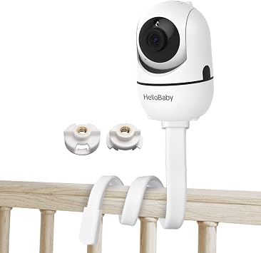 for Hellobaby Monitor Mount fits HB6550/ HB65/ HB6339/ HB40/ HB6081/ HB66/ HB6351 and ANMEATE SM935E, 20 Inch Twist Mount Without Tools or Wall Damage