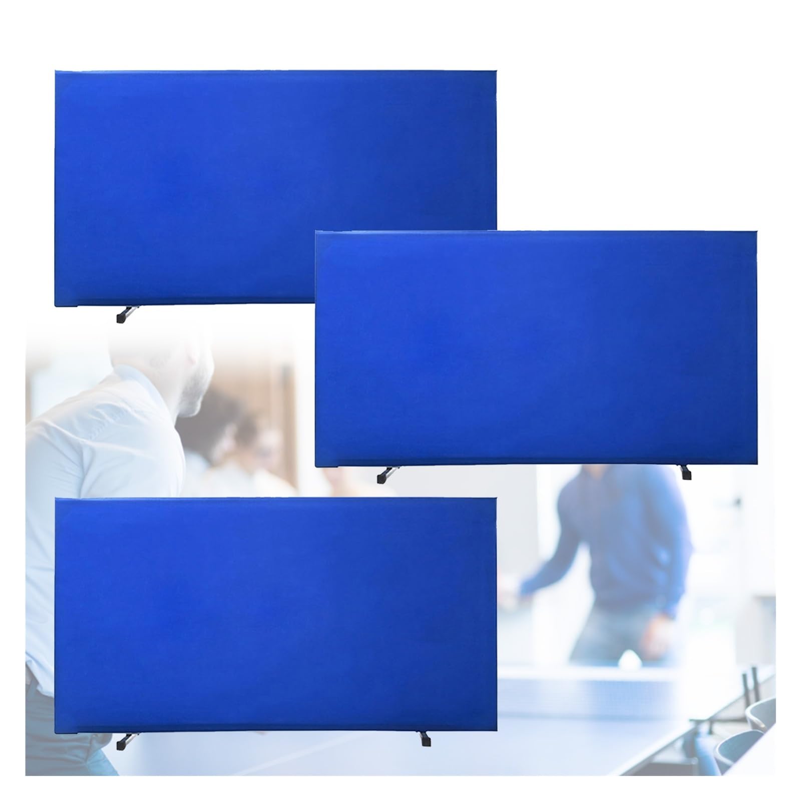 Ber - Pannello rimovibile da ping pong da 75 x 150 cm, in tessuto di bue, per scuole e stadi, colore: grigio, confezione da 1
