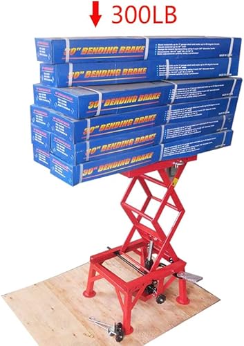 Miniatura 6 de 300lb Motocicleta Dirt Bike Hidráulica Scissor Piso Jack Elevación Soporte Jack