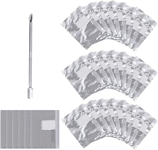 Lictin 200 Pcs Foil Nails Wraps Remover With Cuticle Pusher, Nail Art Soak Off Foil Nail Wraps With Cotton Pad For Acrylic Gel Nail Polish Removal