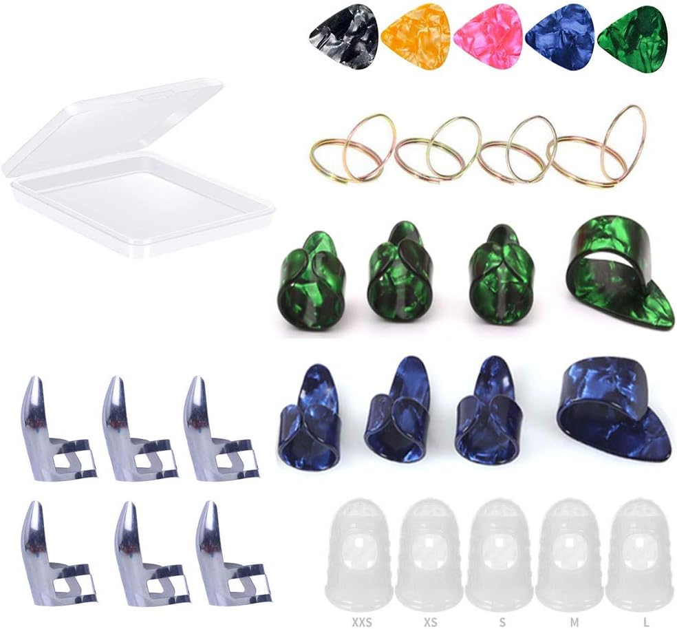 Guitar Accessories Kit Including 18 Pieces Finger Picks