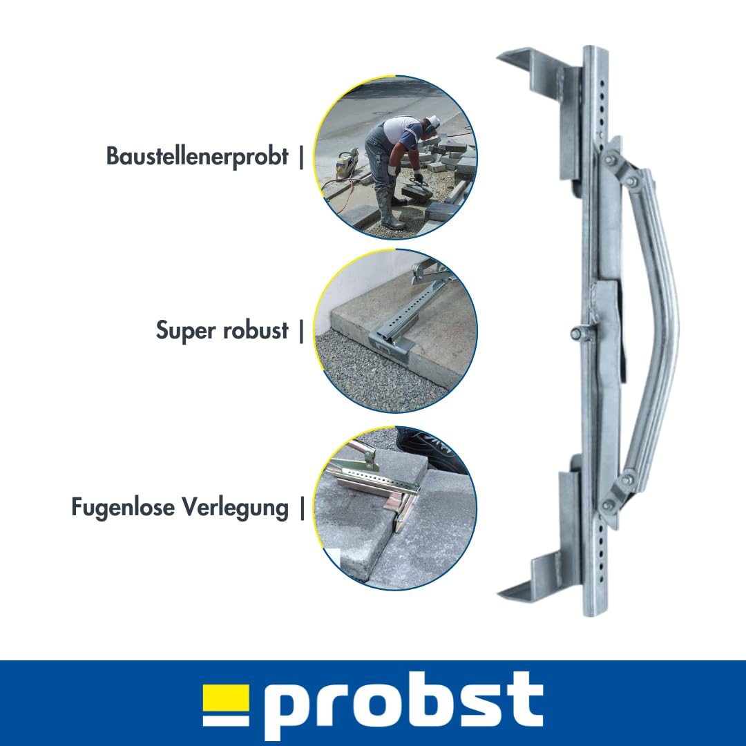 PROBST Plattenheber PPH 33/62 | Für Platten 33-62 cm | Profi-Werkzeug für fugenloses Verlegen von Gehwegplatten | Direkt loslegen