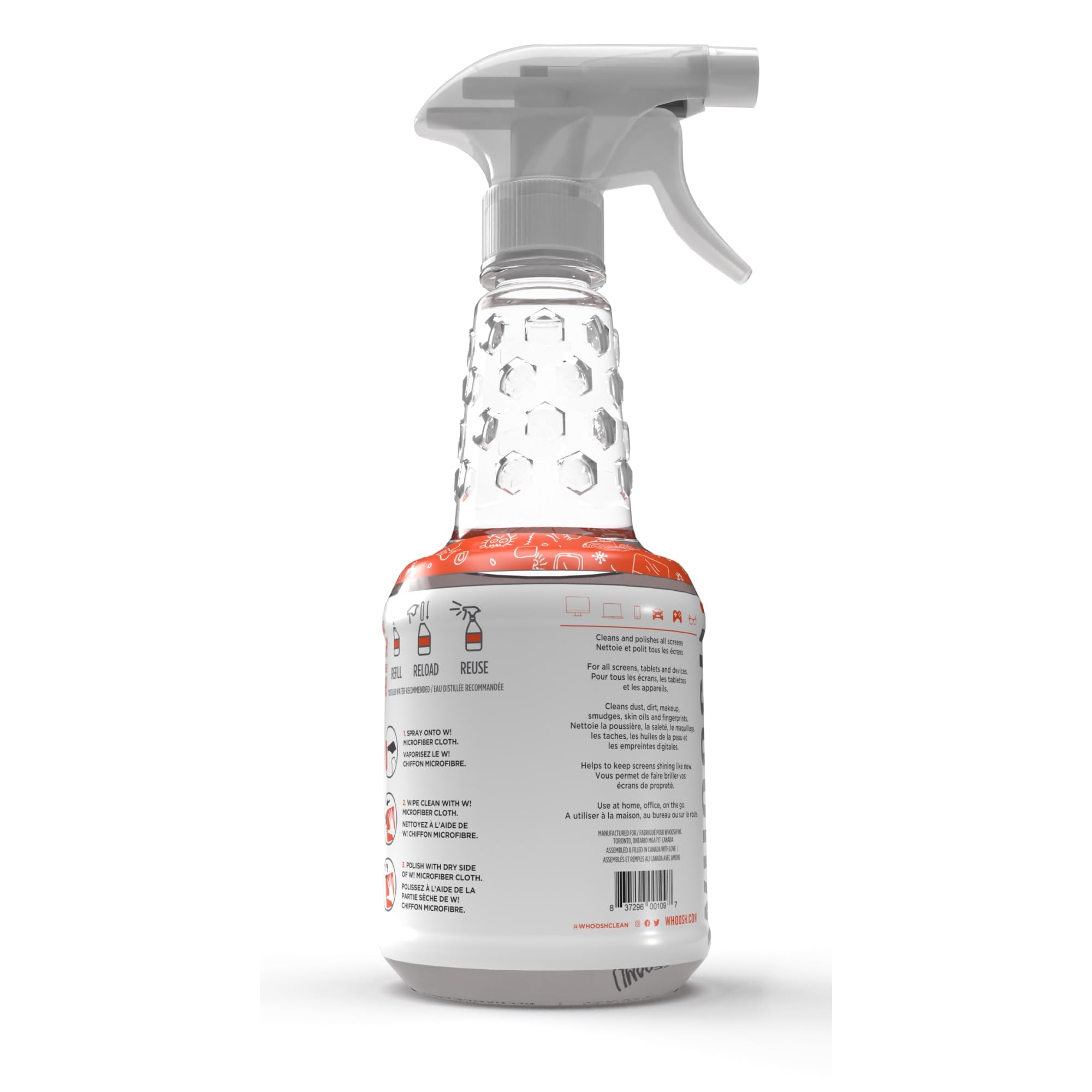 WHOOSH! Screen Shine Pro Nachfüllbares Spray, 479 ml, 1FG500ENFR