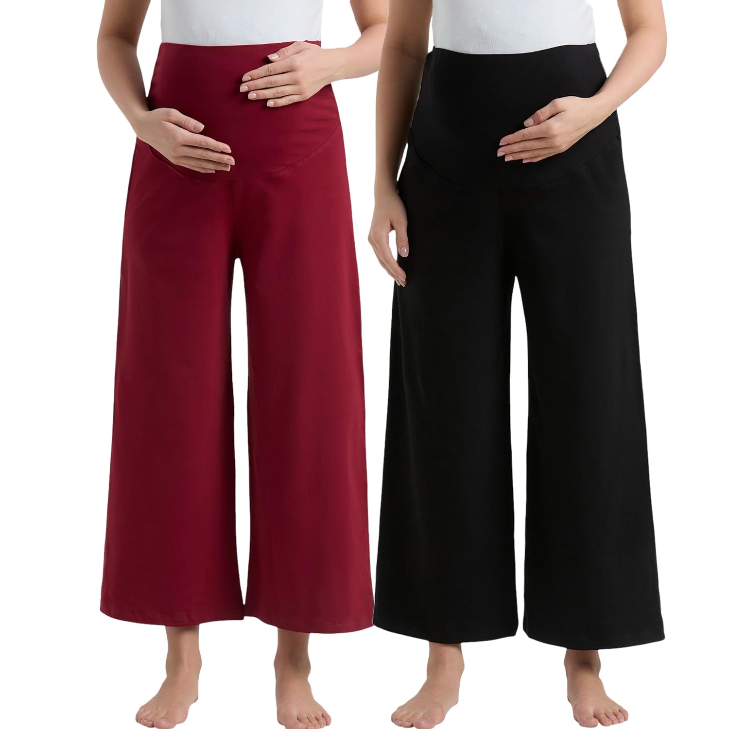 Women's Cotton Maternity Palazzo for Pregnant Women Pre & Post Pregnancy-image-14