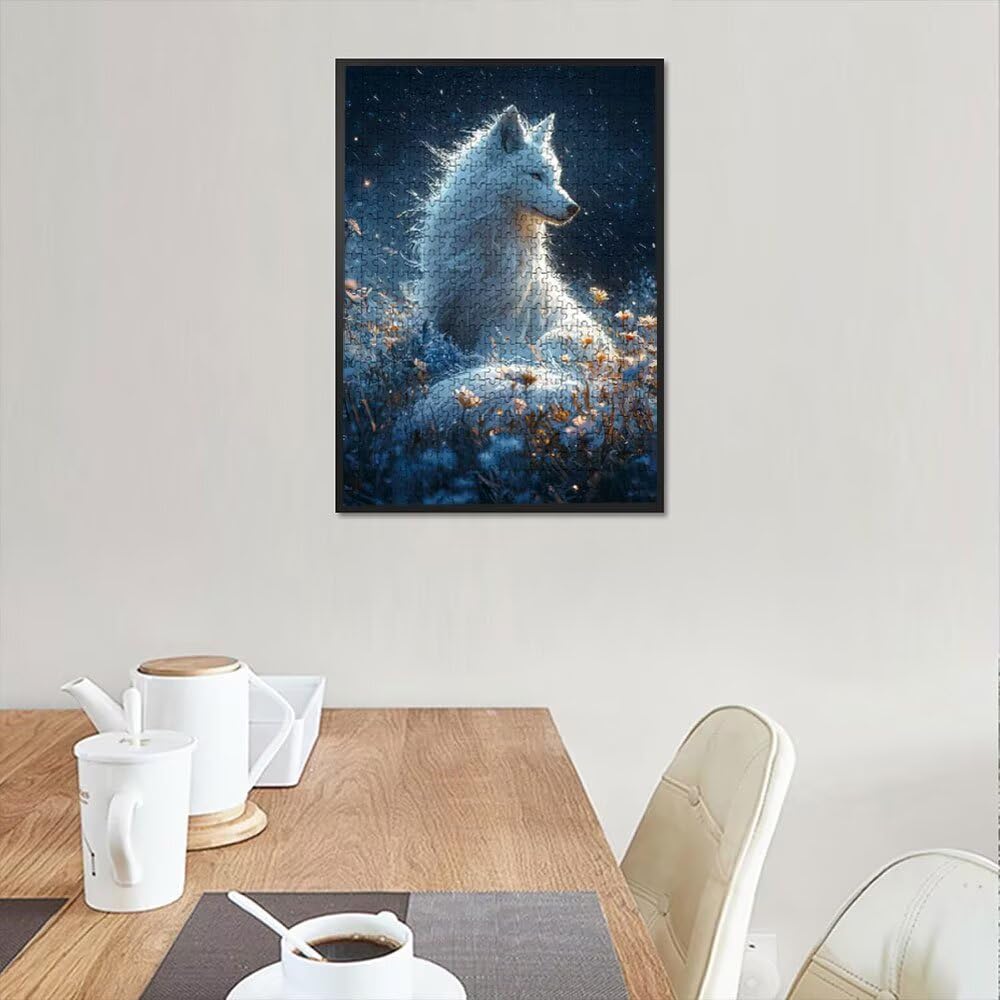 Puzzle 4000 elementów, wilk meteor puzzle dla dorosłych 4000, drewniane puzzle, klasyczne gry edukacyjne, niemożliwe wyzwanie, gry i zajęcia rodzinne, prezent kreatywny DX0YL1551