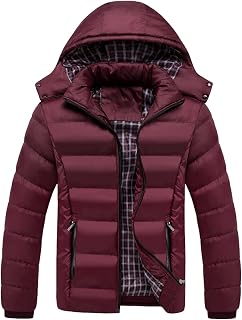 Men's Puffer Jacket Waterproof Winter Jacket Winter Coat Thin Jacket Men's Coat Functional Jacket Softshell Jacket Pilot Jacket Leisure Jacket Long Sleeve Warm Winter Jacket Outdoor Sports Leisure