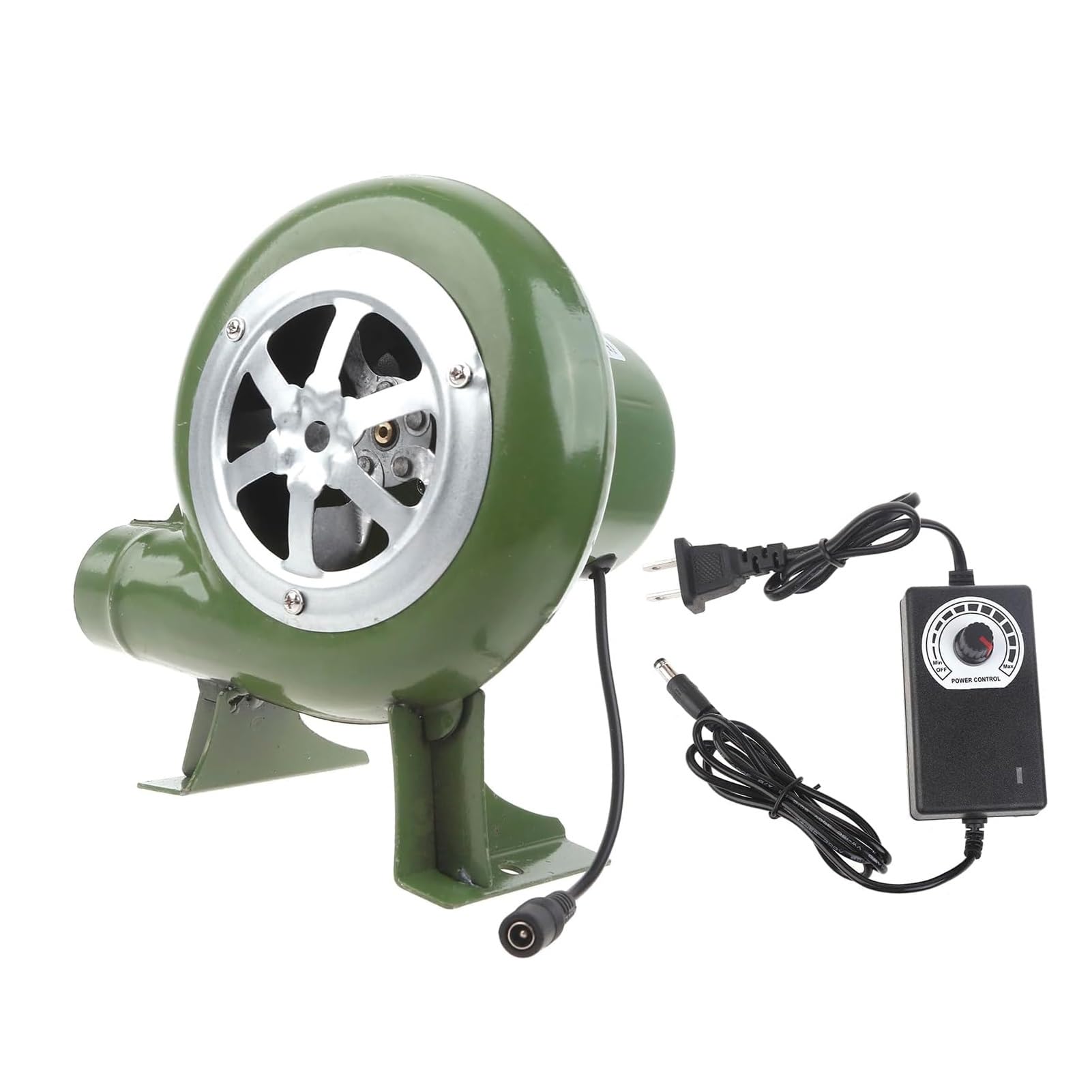 Elektryczna dmuchawa do grilla 220 V, mini wentylator z regulatorem, zmienna prędkość, dmuchawa kuźnicza, gotowanie, grille na świeżym powietrzu, narzędzie mieszkowe (80 W)