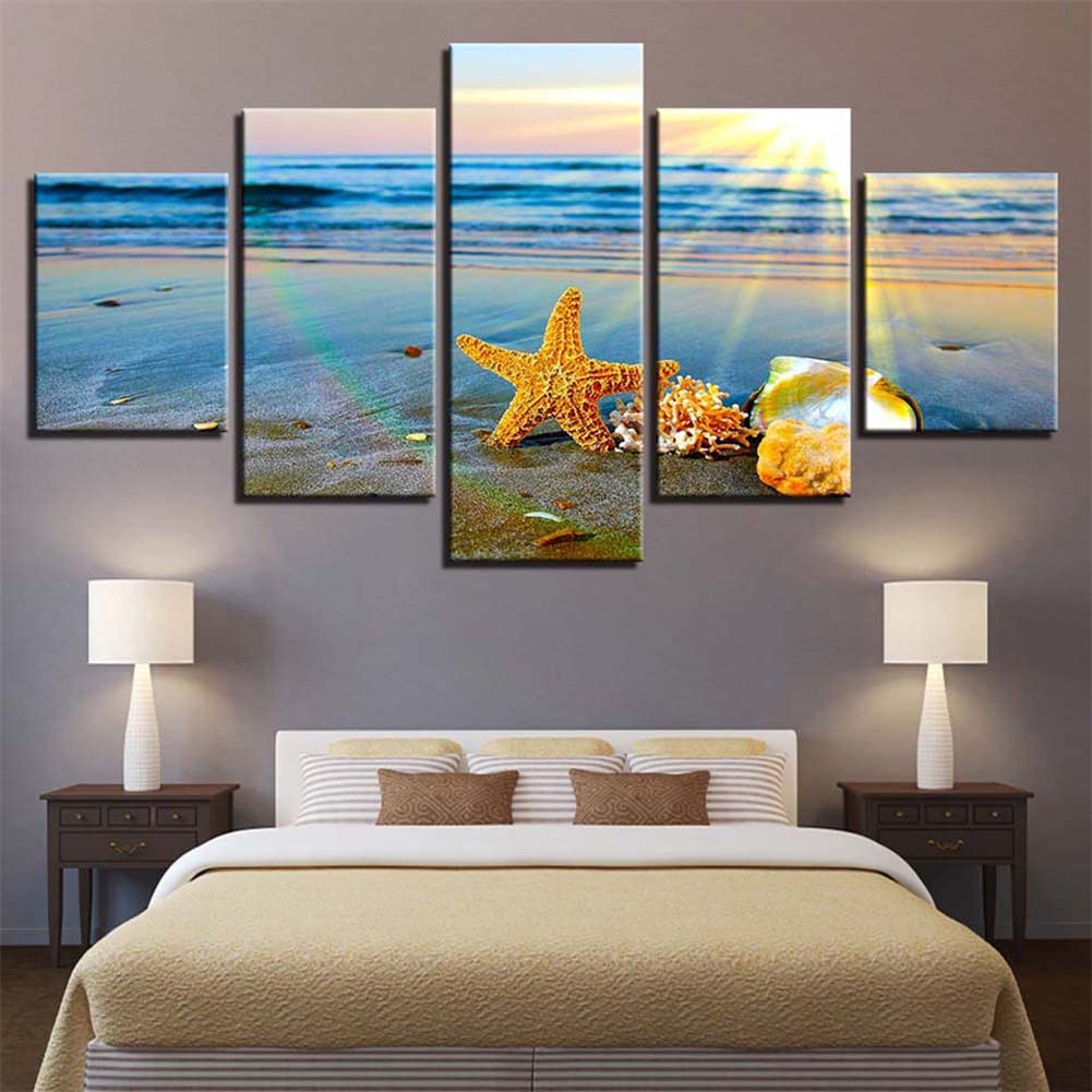 Diamond Painting Enfant et Adulte Coquille d'Étoile de Mer - Idée Cadeau Créative Grand Format