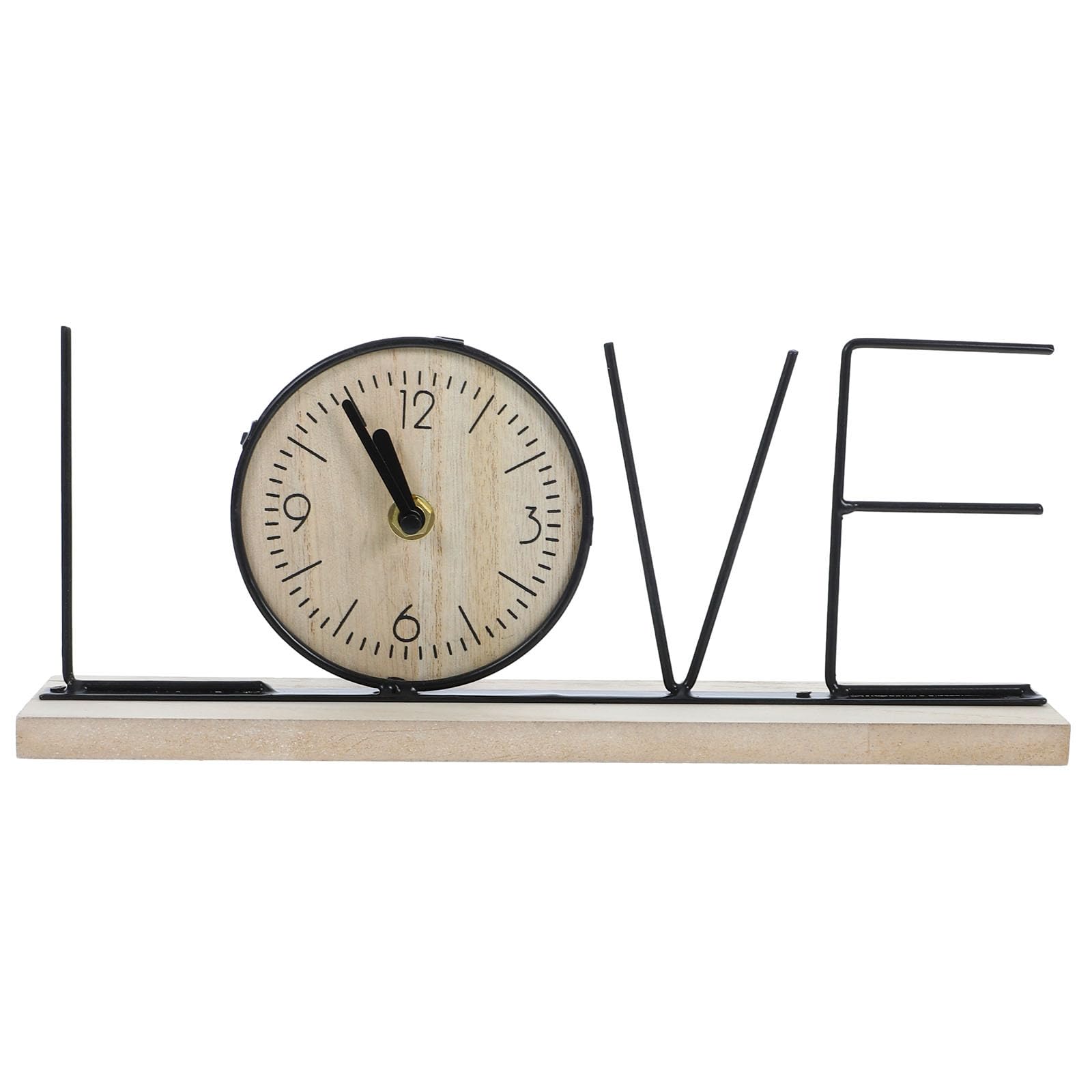 Reloj Love vintage de madera para decorar barras de bar y cafeterías