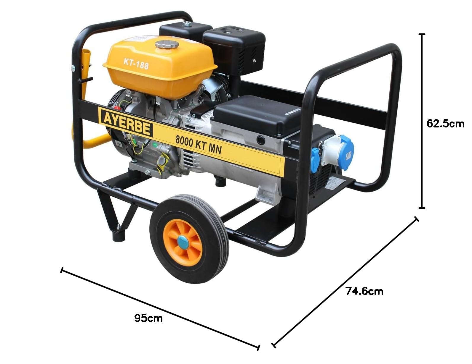 Ayerbe AY-8000-KT-M Generador, 6400W