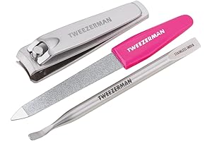 Tweezerman Mini Manicure Kit - Compact Travel Nail Clipper Set