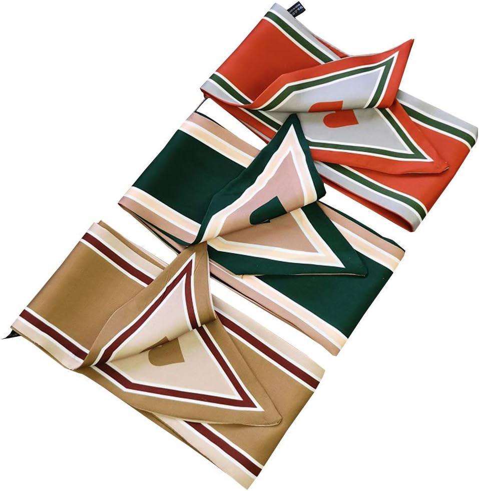 Retro Love Skinny Scarf Ribbon Neckerchief Bag Handle Headbands Wrap Scarf