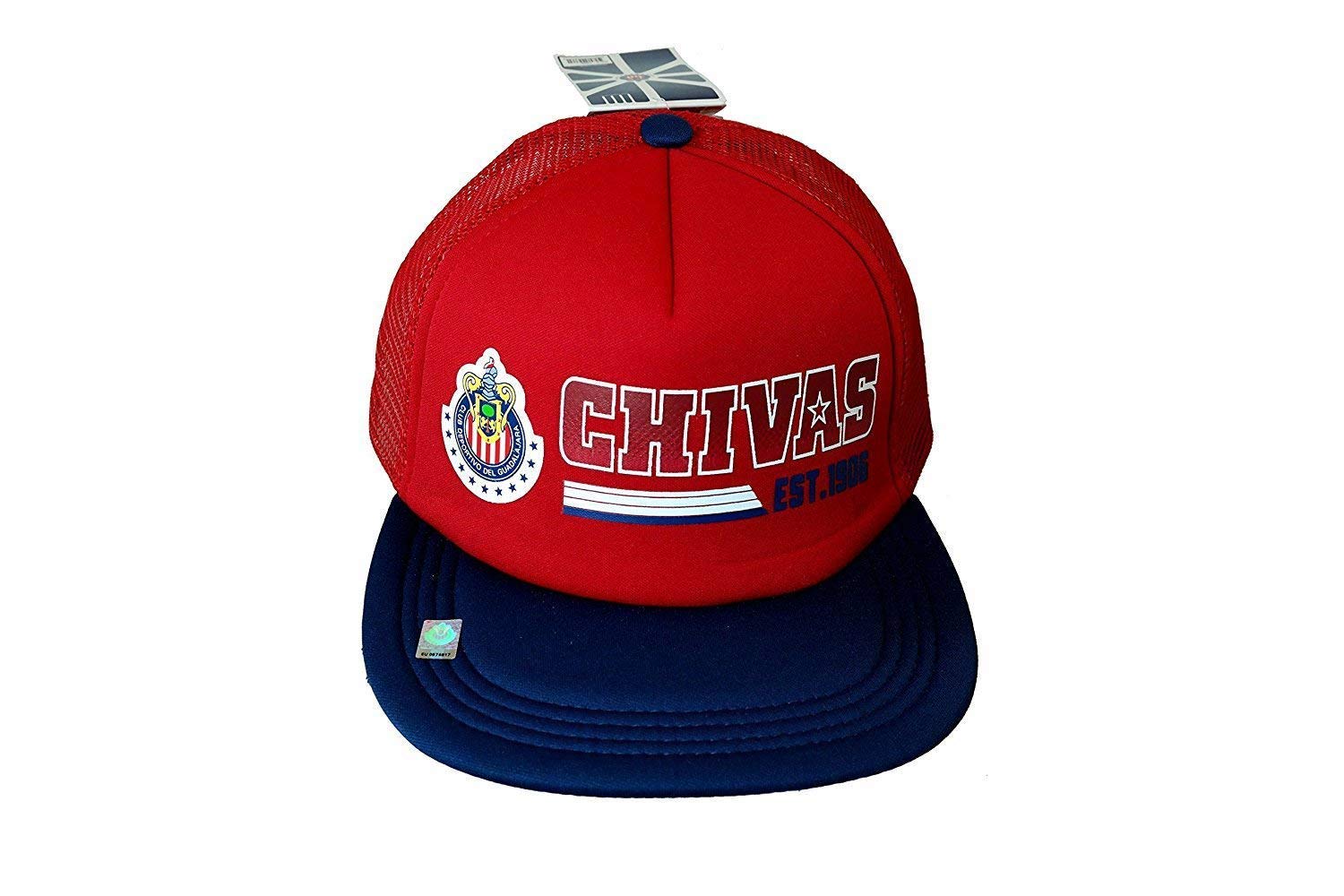 RHINOXGROUP Chivas De Guadalajara Official Soccer Cap 005-2 Red