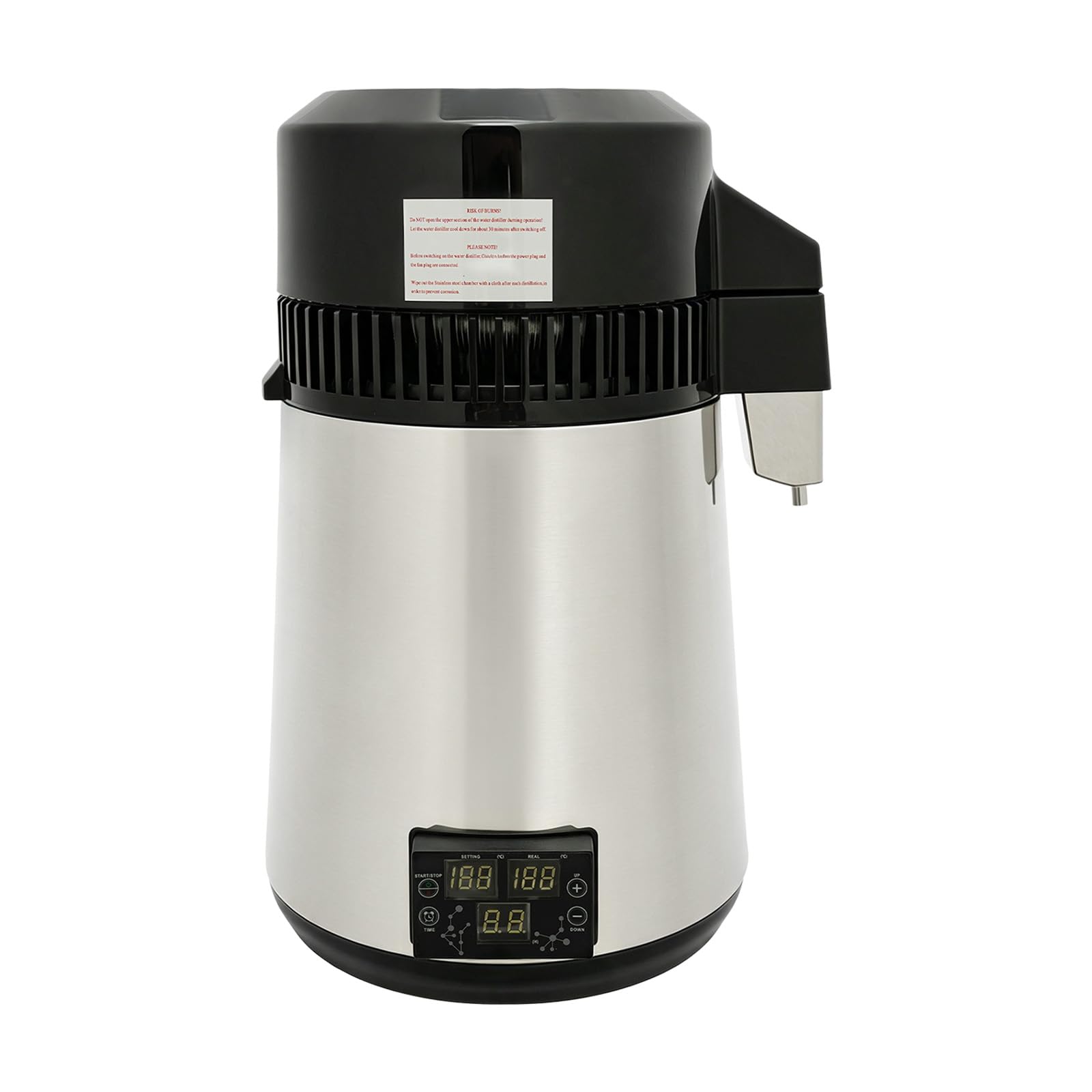 Destylator wody ze stali nierdzewnej 4L, 800W Aparat do destylacji wody