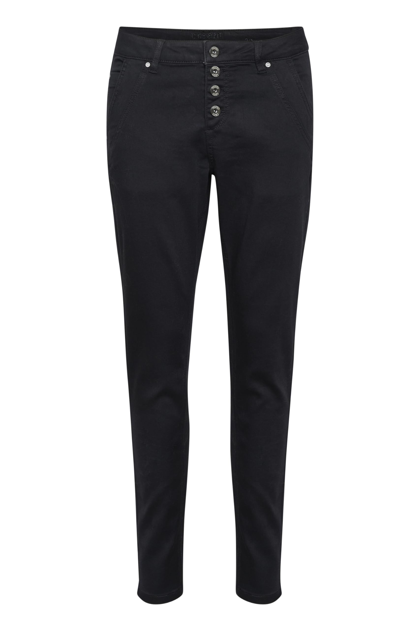 Cream Pantalones Vaqueros para Mujer con Cintura Ajustada Jeans