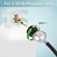 Vista 4 de Manguera de baja presión de propano, Amarillo