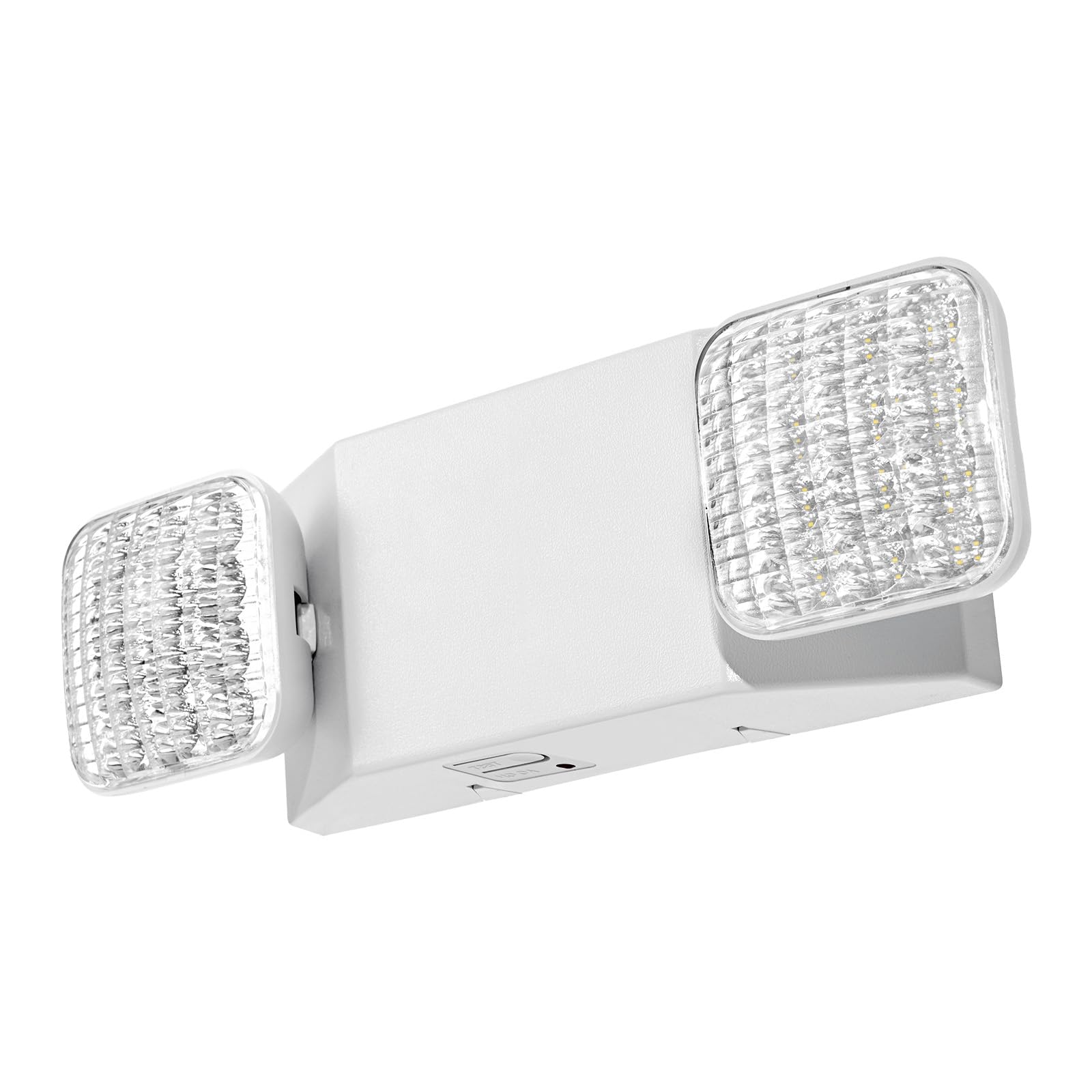 VEVOR Set di Lampada Emergenza LED da Incasso da Parete, Plafoniera Emergenza Uscita da 12 pezzi, Faretti LED per Uscita da Incasso da Parete con Teste Quadrate, CA 120/277 V, Potenza Nominale 3 W