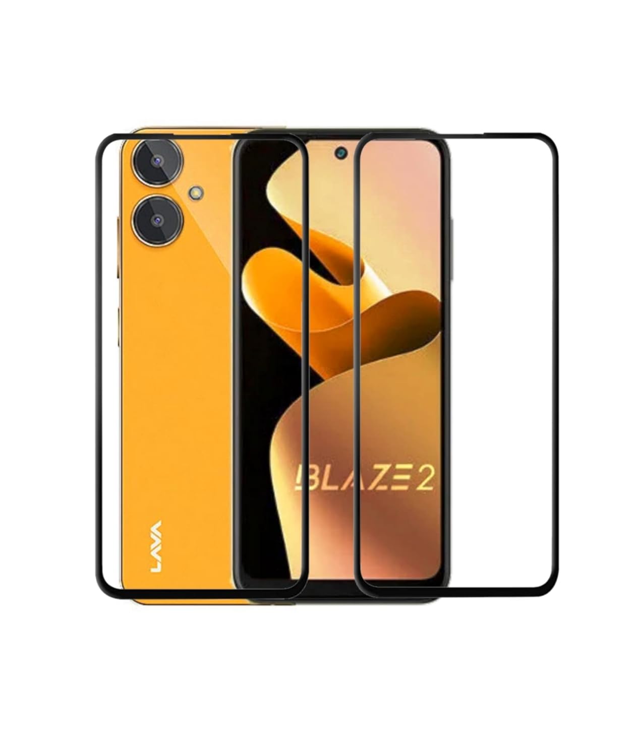 Aliean Tempered Glass For Lava Blaze 2 Screen Protector Edge to Edge