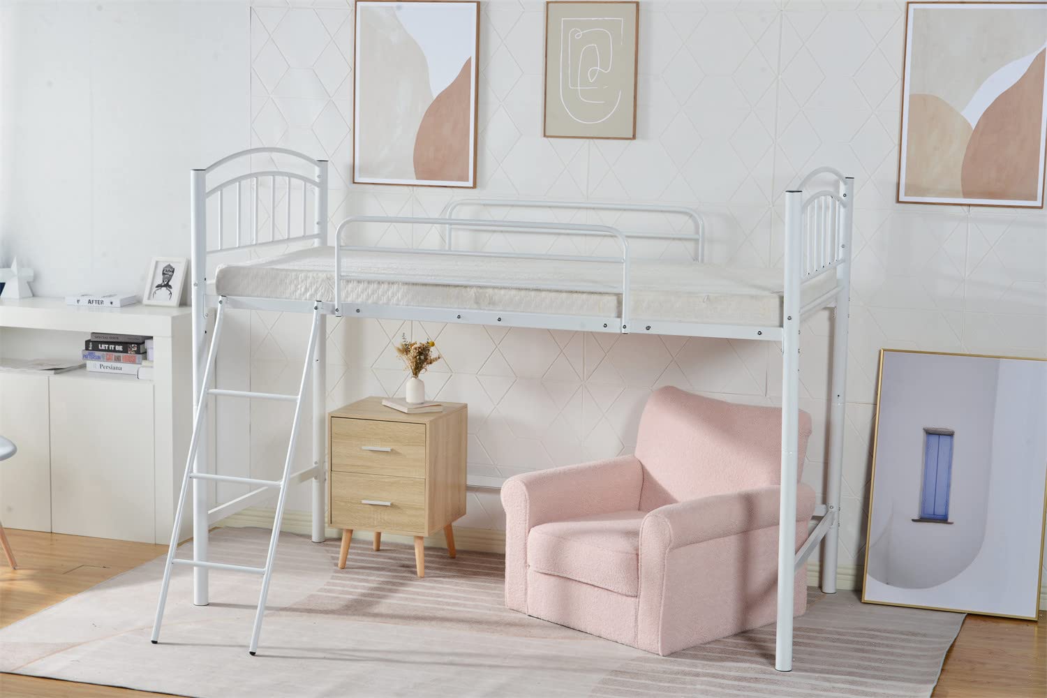 Amazon｜OSJ ロフトベッド シングル パイプベッド ベッド