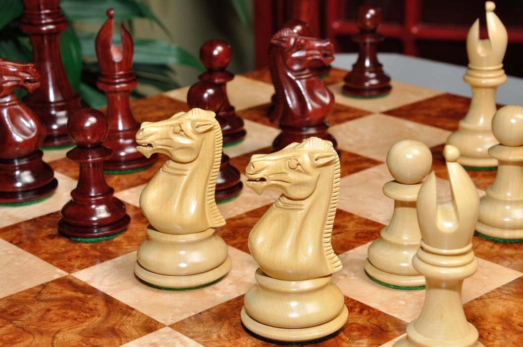 The House of Staunton - The Collector II Luxury Chess Set - Pieces Only - 4.0" King - Blood Rosewood
