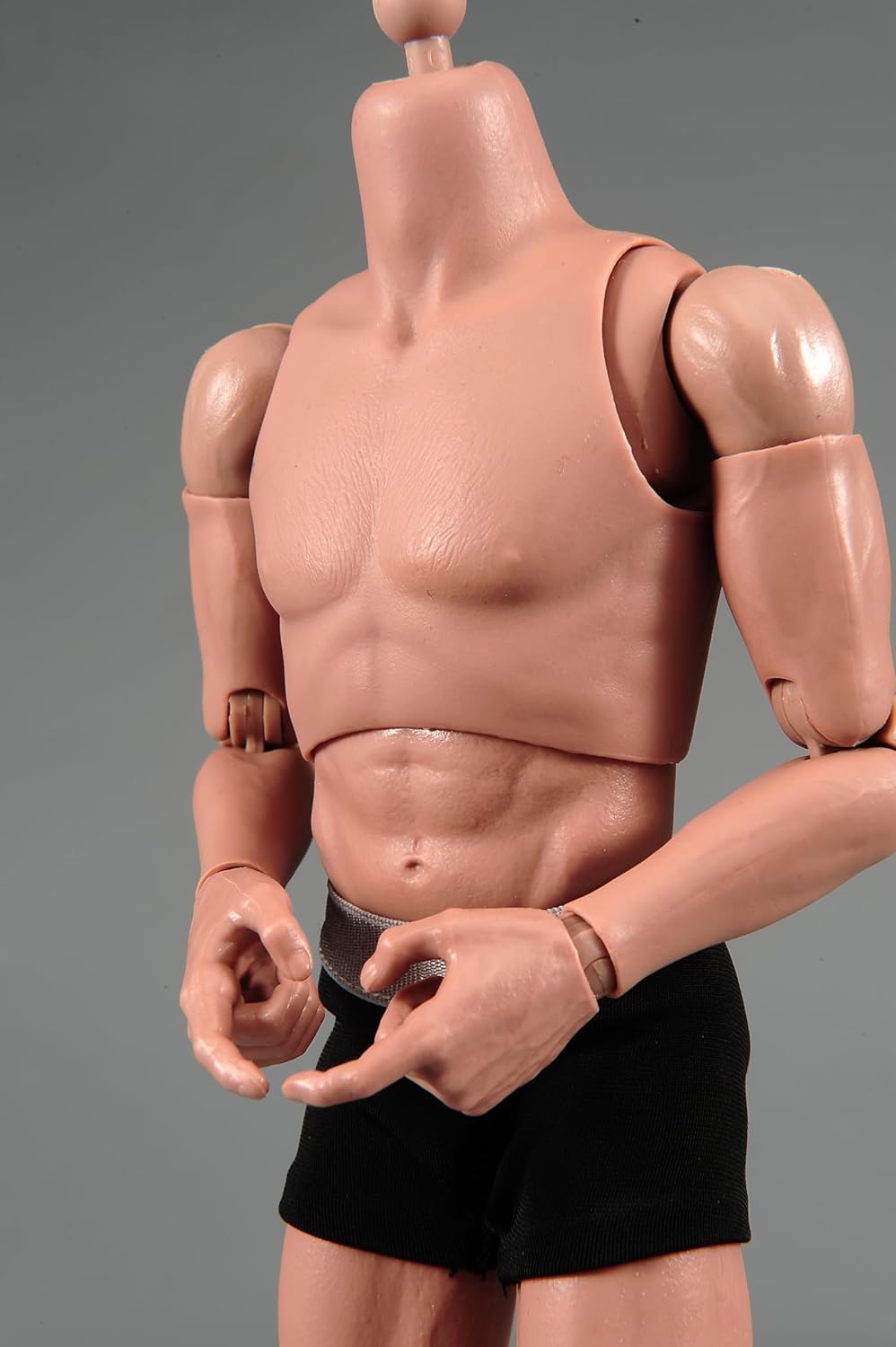 AMITD Cuerpo de figura de acción masculina de 1/6 pulgadas, hombros estrechos, articulaciones superflexibles, muy poseable (modelo AT011) para colección
