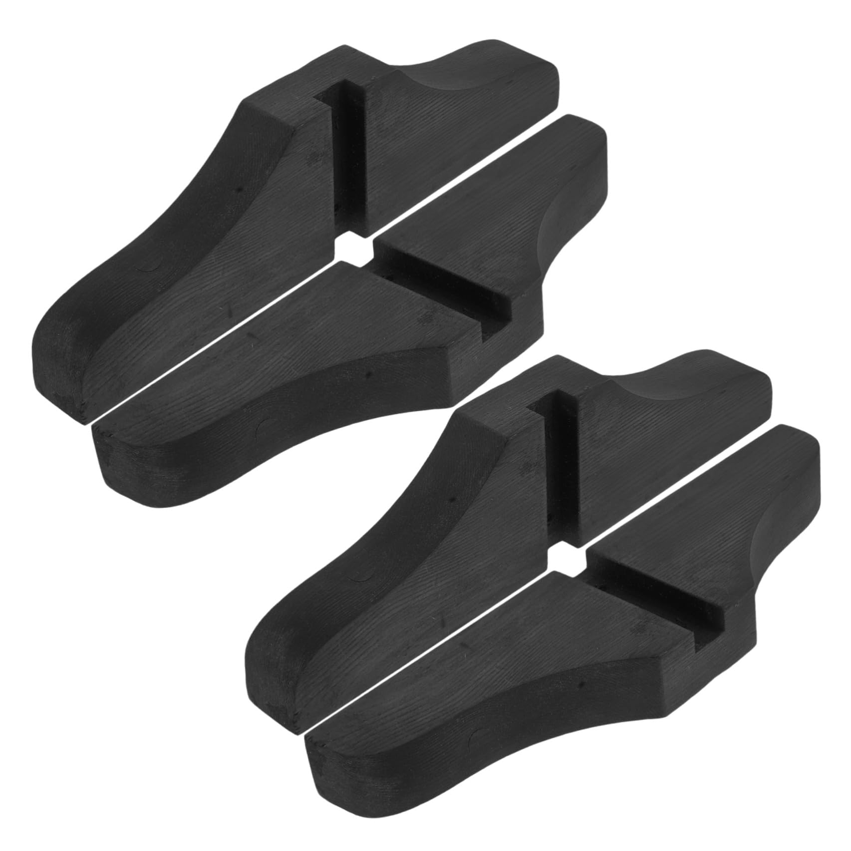 4 Pezzi Supporto per Divisorio Portatile in Legno, Base Nera 8, 5x3