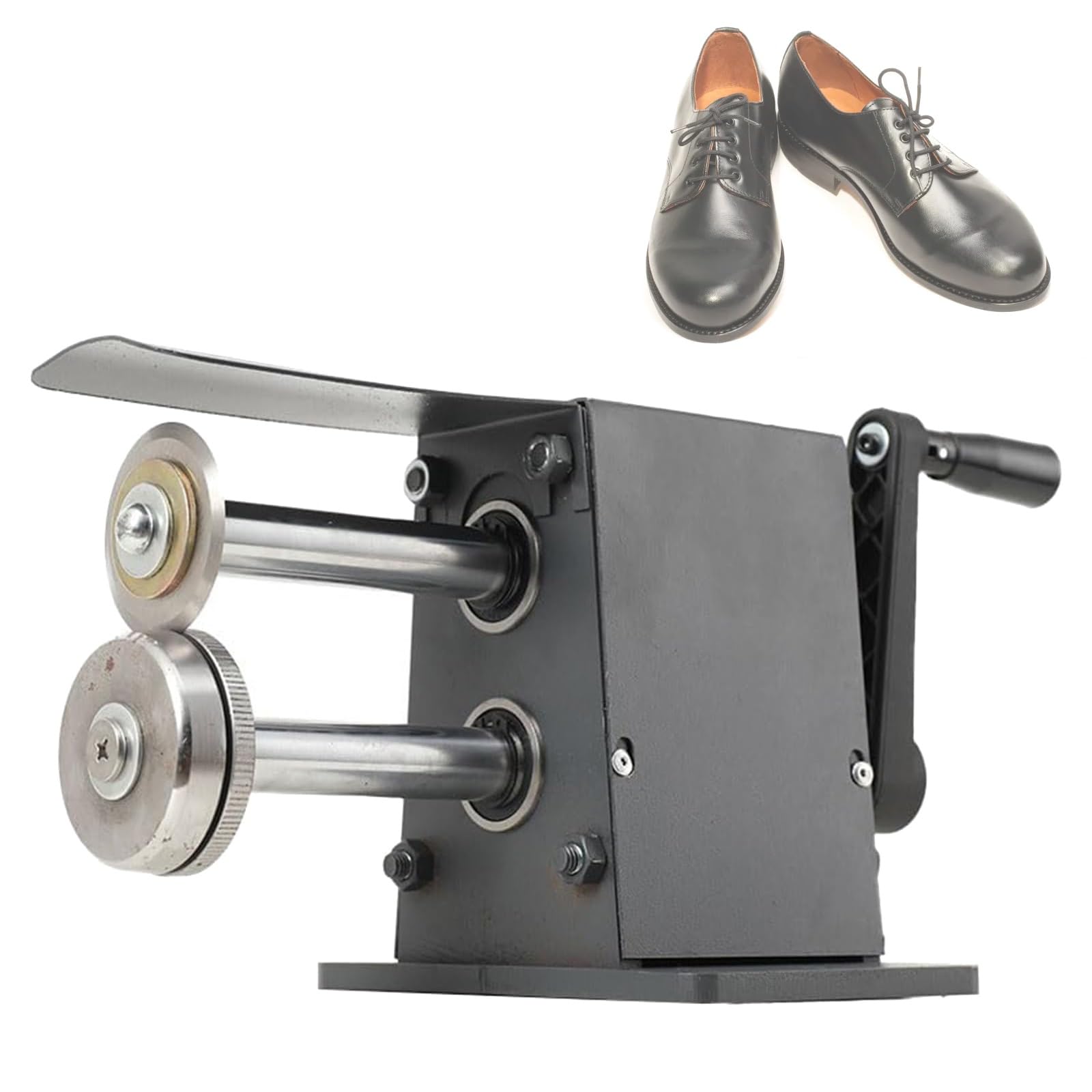 Cortadora de suela de zapatos resistente, 8 mm de grosor máximo, máquina de corte manual de goma de cuero para manualidades y reparaciones hechas a mano