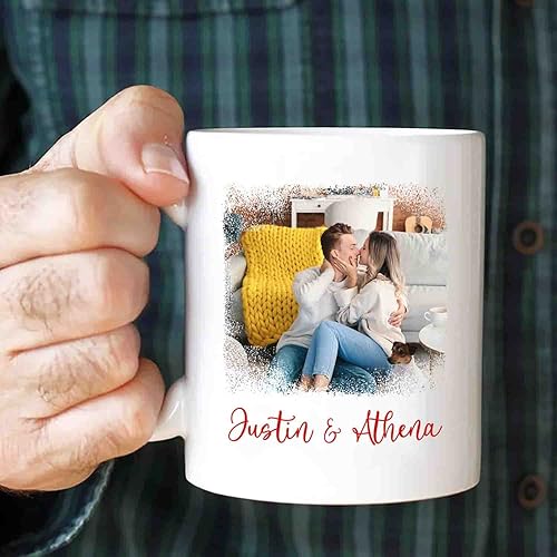 Miniatura 5 de Taza de café personalizada con nombre para el mejor esposo del mundo, Taza de cerámica blanca personalizada para marido 11 Oz 15 Oz, Regalos de taza
