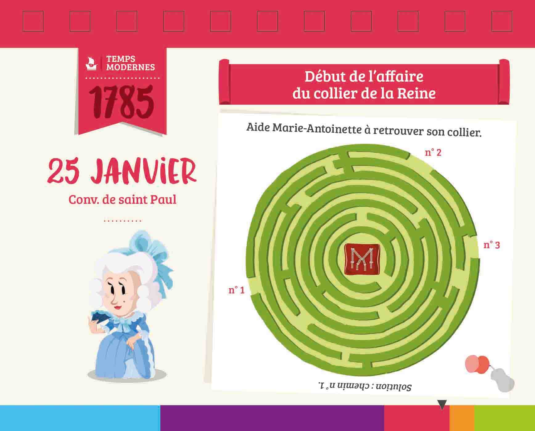 Calendrier Quelle histoire ! 365 personnages de l'histoire de France