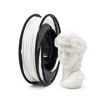 Gizmo Dorks Marble PLA 3D Printer Filament 1.75mm 200g, White