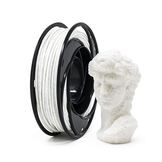 review Gizmo Dorks Marble PLA 3D Printer Filament 1.75mm 200g, White