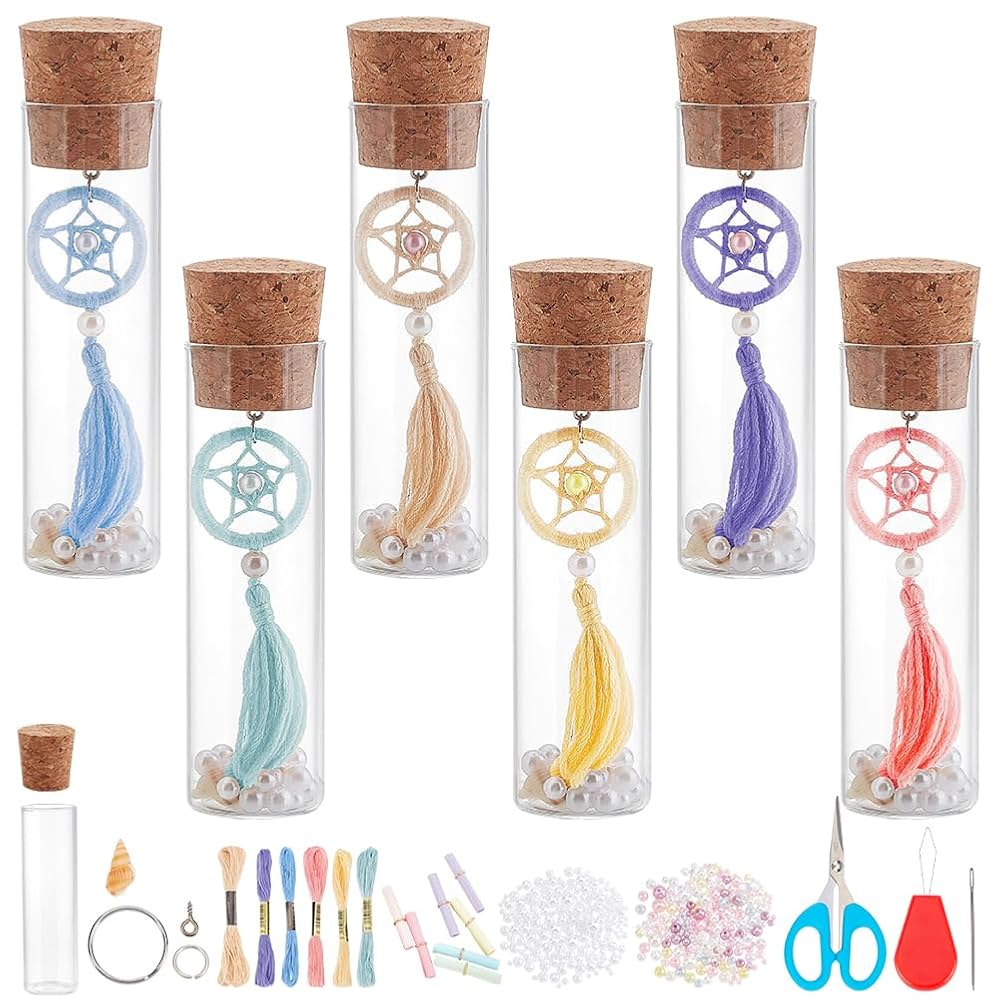 メグえもん様お取り置き ぷっくりミニハートチャーム　6点セット Amazon | INFUNLY 6 セット DIY ドリームキャッチャーキット