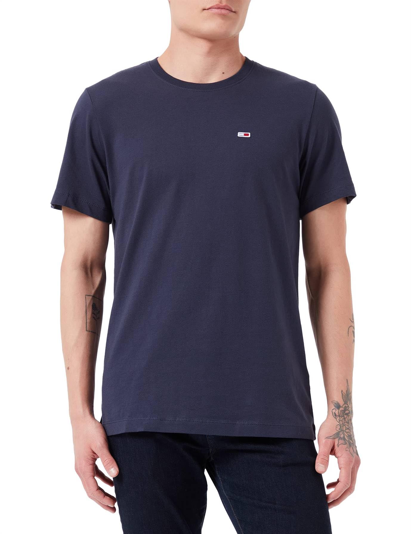 Tommy Hilfiger Tommy Jeans Hombre Camiseta Manga Corta TJM Classic Cuello Redondo