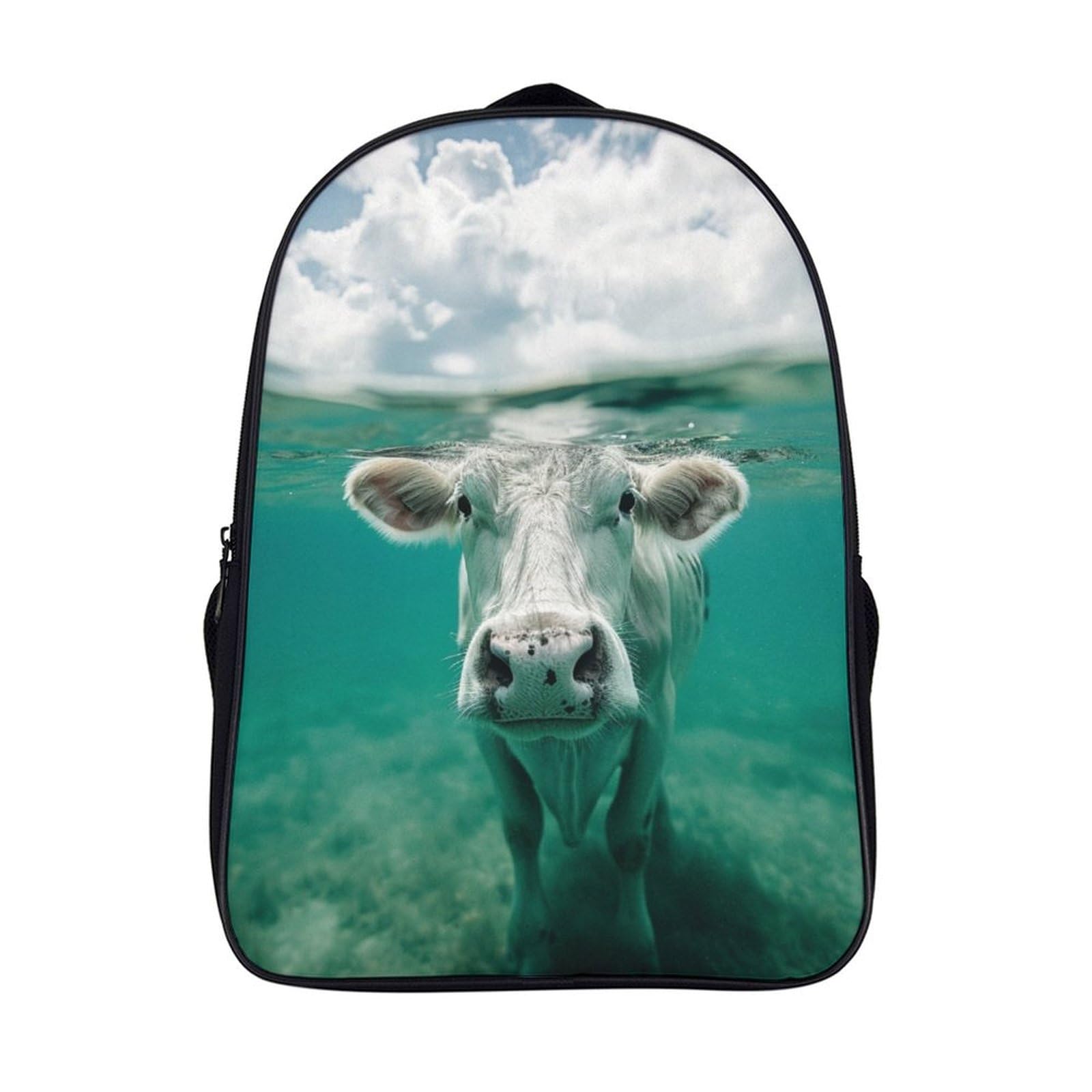 XIAOCHENG Cute Little Cow Escolar Mochila Entre Mochila Estampada Bolsa De Impermeable Respirable Material De Lienzo Poliéster Para Niños Niñas Estudiantes Adolescentes 40x28x16cm
