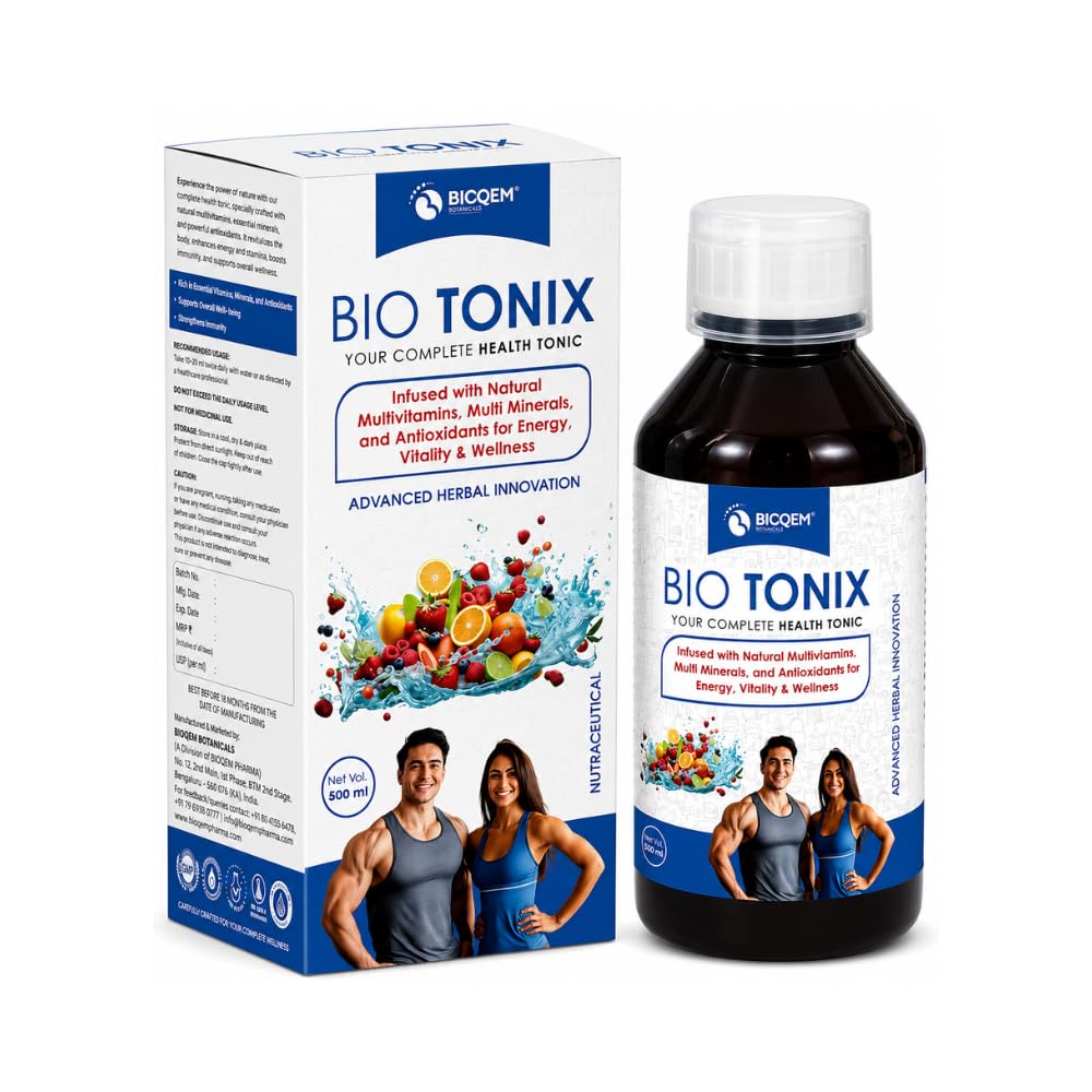 Bioqem Botanicals Biotonix - Your Complete Health Tonic || Pack Of 500 Ml || Useful In Boosting Overall Energy, Improving Appetite, And Enhancing Immunity Naturally-image-24