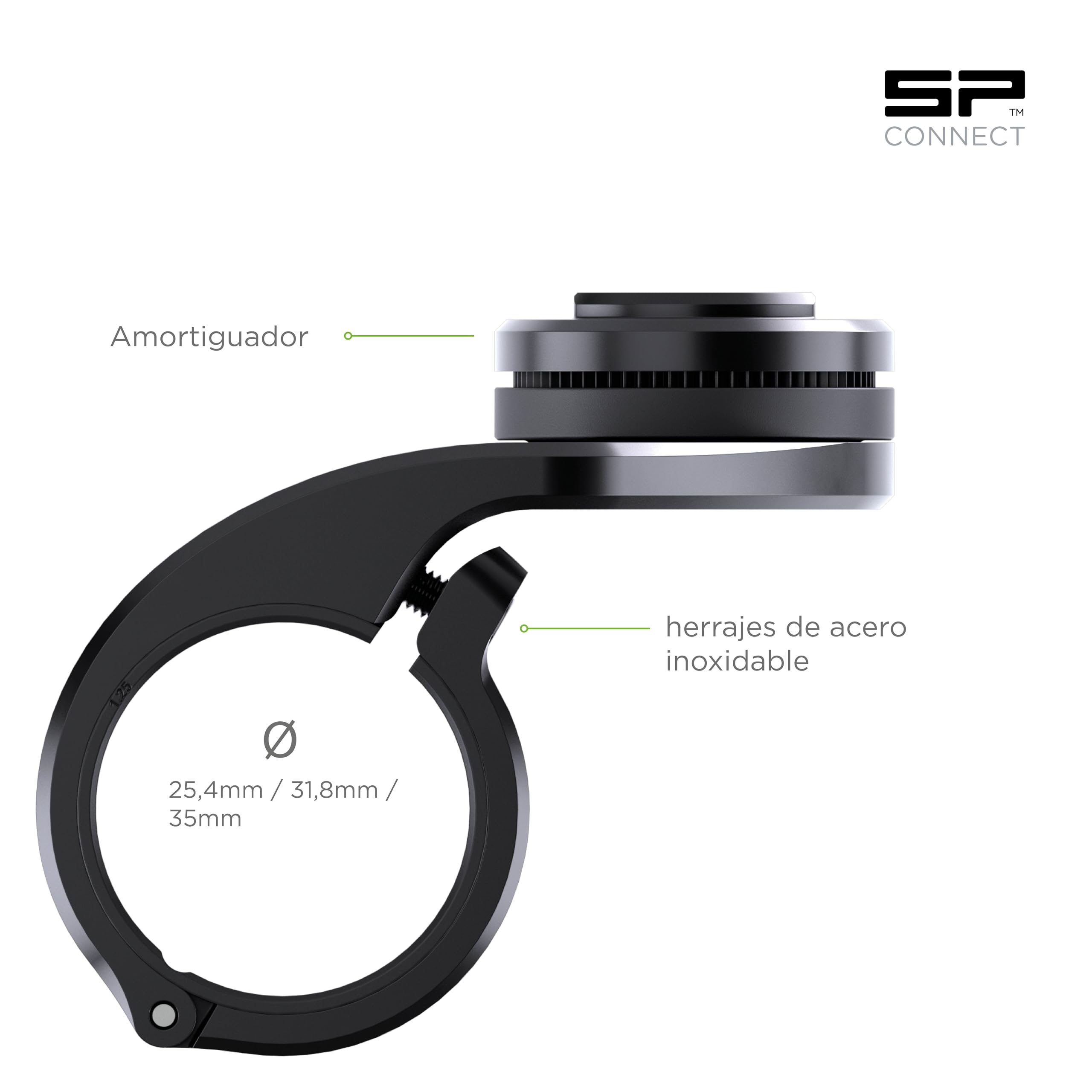 SP CONNECT Soporte para teléfono móvil para Bicicleta | SPC+ | para iPhone 14/13 Soporte para teléfono | móvil para Bicicleta de montaña | para Todos los teléfonos Inteligentes