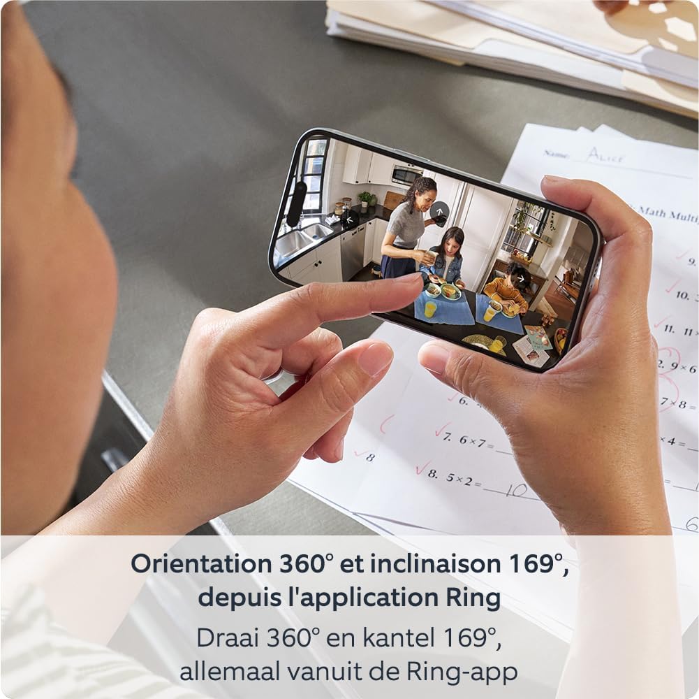 Caméra intérieure orientable Ring (Pan-Tilt Indoor Camera) | Caméra de surveillance des an - Mise en situation et utilisation